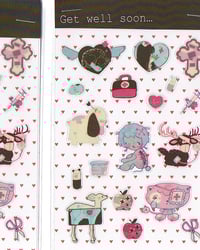 Image 1 of get well soon sticker sheet