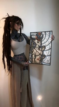 Image 1 of Original Painting- Mycelial Feline