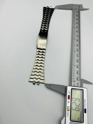 Image of Vintage 1970's omega stainless steel gents watch strap bracelet,clean, 19.4mm,straight lugs,