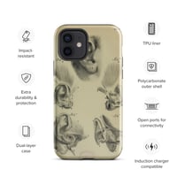 Image 10 of Vintage Book Page Anatomical Illustration Human Ear Tough Case for iPhone®