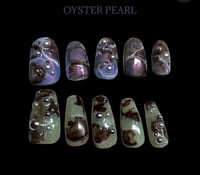 Image 3 of OYSTER PEARL PRESS-ON NAIL WEAR SET - MADE TO ORDER