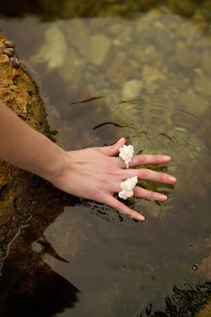 Image of LOWOOL - White Dew Ring