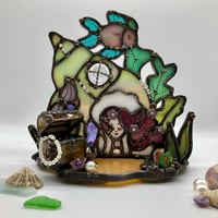 Image 3 of Mermaid Shell Cottage Candle Holder 