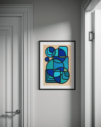 Image 2 of 'Immersed’ Acrylic Painting on Paper Unframed