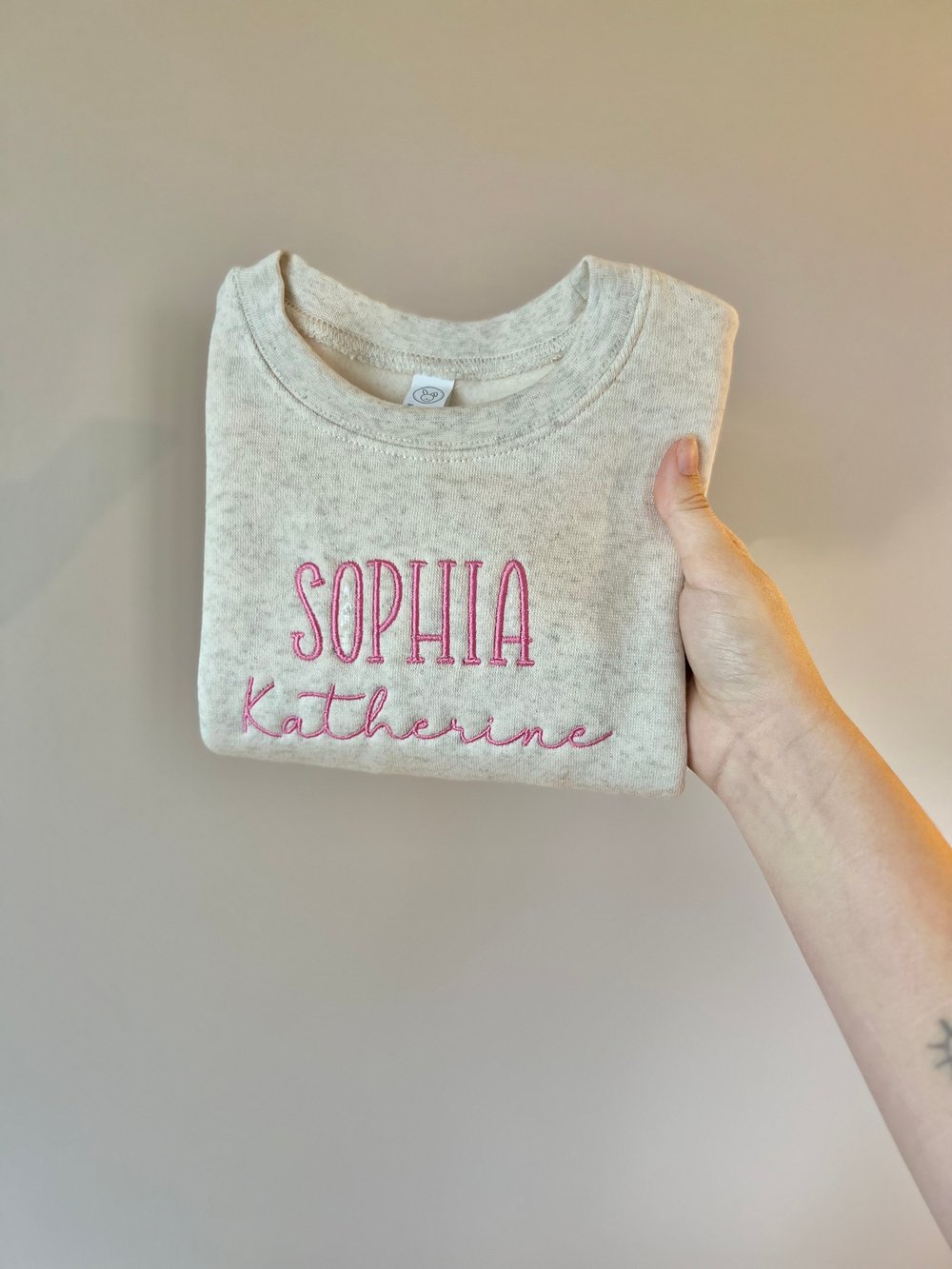 Image of Toddler name crewneck 