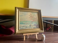 Image 2 of Charming Landscape Oil on Canvas Board