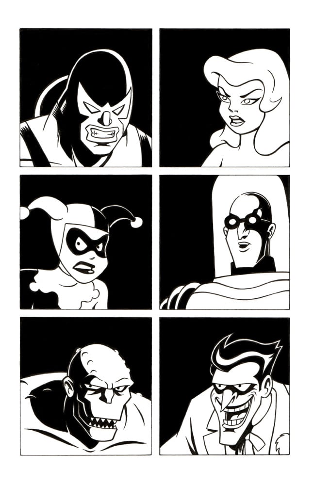 Bootleg Batman Adventures 2: pg. 13 original art