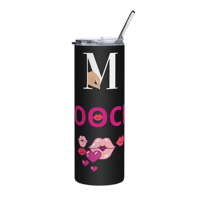 Image 1 of MamaFe's Smooches with M Logo Stainless steel tumbler