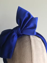 Image 2 of Cobalt blue silk bow  SOLD