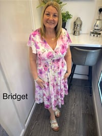 Bridget - Angel Sleeve Midi Dress