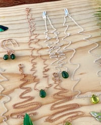 Image 2 of ✨WHOLESALE✨ Simple Emerald Gem Drop Necklace