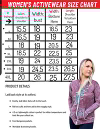 Image 4 of XL Ladies Lightweight Hoodie dusty blue