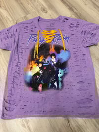 Large purple rain lace destroyed 