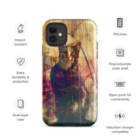 Image 2 of Beautiful Colorful Oil Painting Tabby Cat Inspired Tough Case for iPhone®