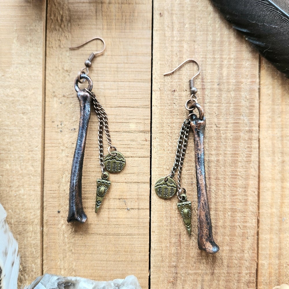 Image of Rabbit Bone Earrings