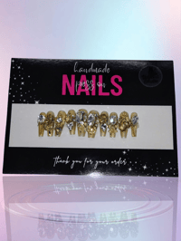 Image 1 of Golden Standard - Handmade Press On Nails (Small)