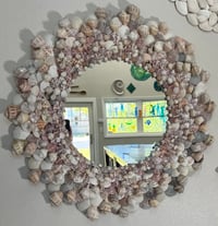 Image 4 of Seashell Mirror 32”