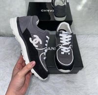 Grey/Black Chanel Trainers
