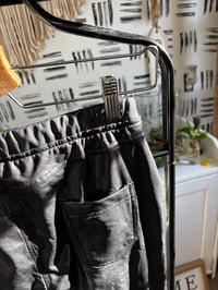 Image 3 of Faux leather pants with pockets 