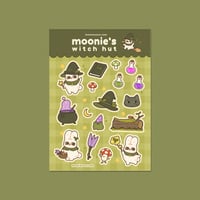 Image 1 of Moonie's Witch Hut Vinyl Sticker Sheet 