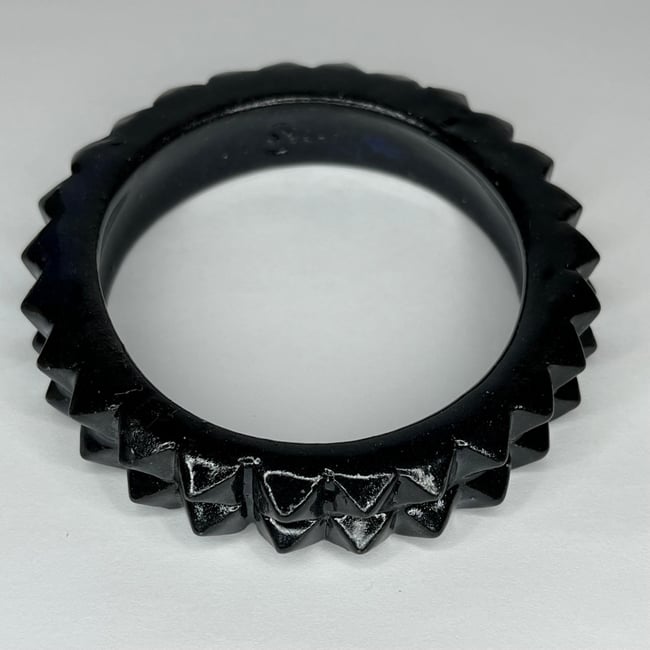 Black Studded Bracelet - 8.35 in Inner Diameter