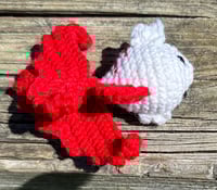 Image 5 of Red and White Goldfish Amigurumi