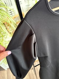 Image 2 of Black scruba dress 