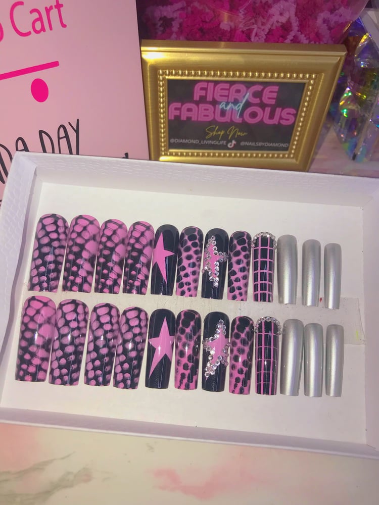 Image of Y2K Bling Star Nail Set