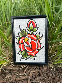 Rose and bud (0) left