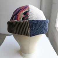 Image 1 of Upcycled Reversible Beanie Cotton Blend -42