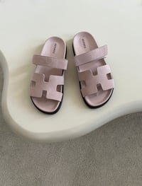 Image 1 of H strap sandals 🤎☁️