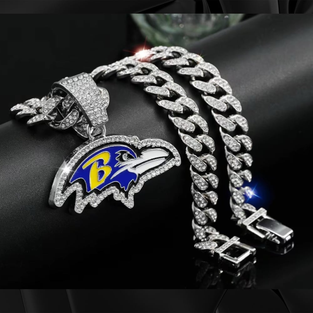 Image of Purple Bird Pendant Necklace