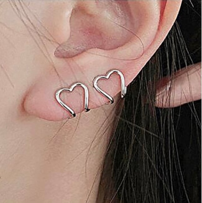 Heart shaped ear Clip.