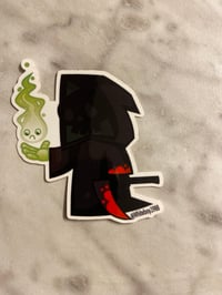 The Collector of souls Black & Green Die Cut sticker