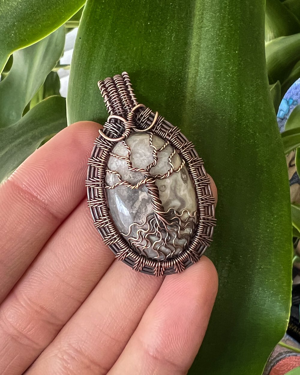 Image of Lace Agate - Tree Of Life