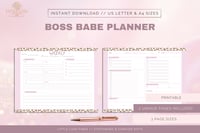 Image 2 of Boss Babe Weekly Planner Printable 