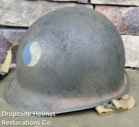 Image 9 of WWII 29th Infantry Division. M-1 Helmet. NCO. D-Day Normandy. 