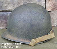 Image 4 of WWII 29th Infantry Division. M-1 Helmet. NCO. D-Day Normandy. 