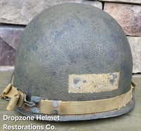 Image 6 of WWII 29th Infantry Division. M-1 Helmet. NCO. D-Day Normandy. 