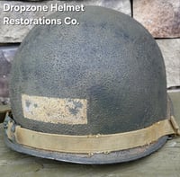 Image 8 of WWII 29th Infantry Division. M-1 Helmet. NCO. D-Day Normandy. 