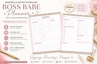 Image 3 of Boss Babe Weekly Planner Printable 