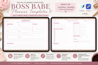 Image 1 of Boss Babe Weekly Planner Printable 