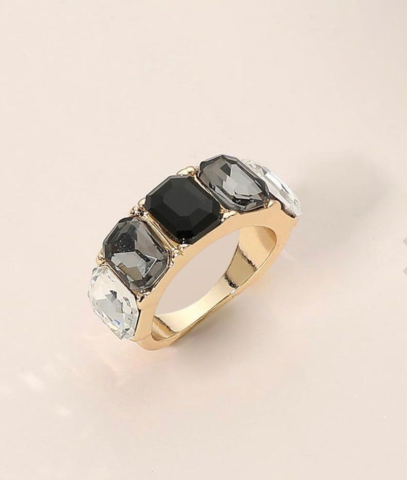Image of EMERALD STONE RING BAND 