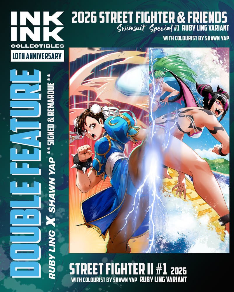 Image of DOUBLE FEATURE: Ruby Ling x ShawnYap **Signed & Remarque** // Street Fighter Exclusive Variants  