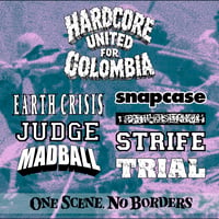 Image 3 of HARDCORE UNITED FOR COLOMBIA / polera negra / t shirt black ( pre orden ) 