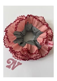 Image 1 of Reflective Twinkle Double Ruffle Scrunchie 