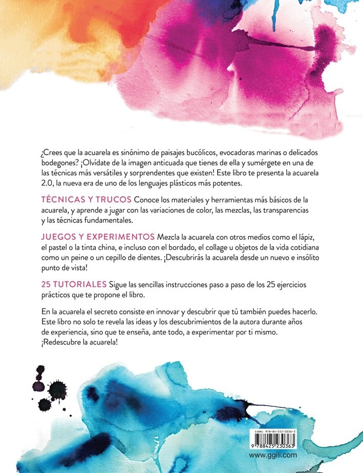 Image of Redescubre la acuarela 25 ejercicios para aprender nuevas técnicas y trucos