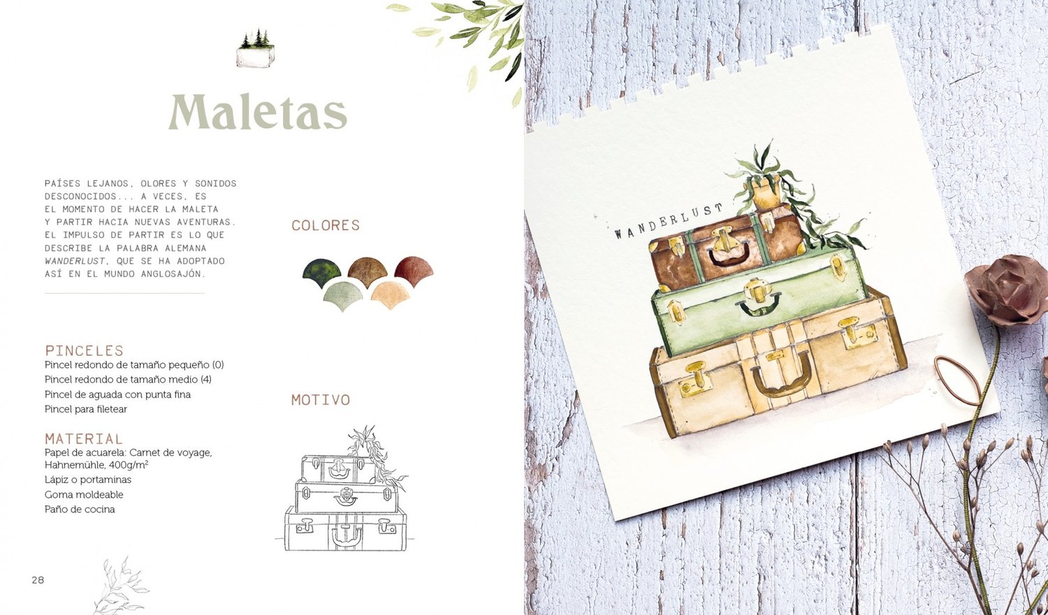 Image of Acuarela boho 18 proyectos paso a paso