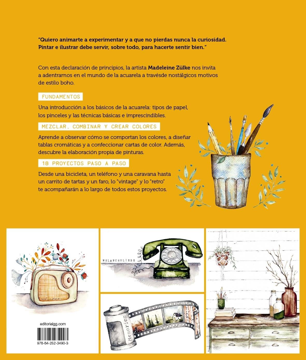 Image of Acuarela boho 18 proyectos paso a paso