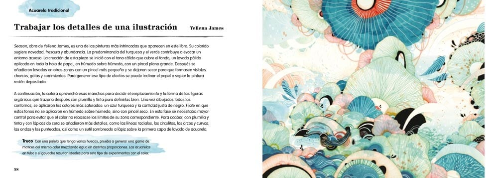 Image of Acuarela Inspiración y técnicas de artistas contemporáneos